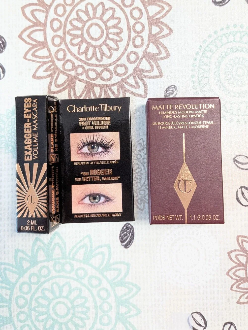 Charlotte Tilbury Pillow Talk lipstick & mascara bundle + NARS Explicit
